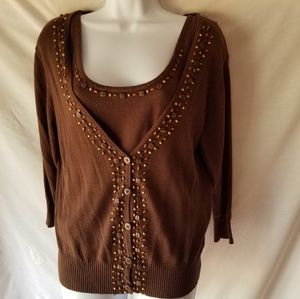 NWT Rena Rowan cardigan and tank